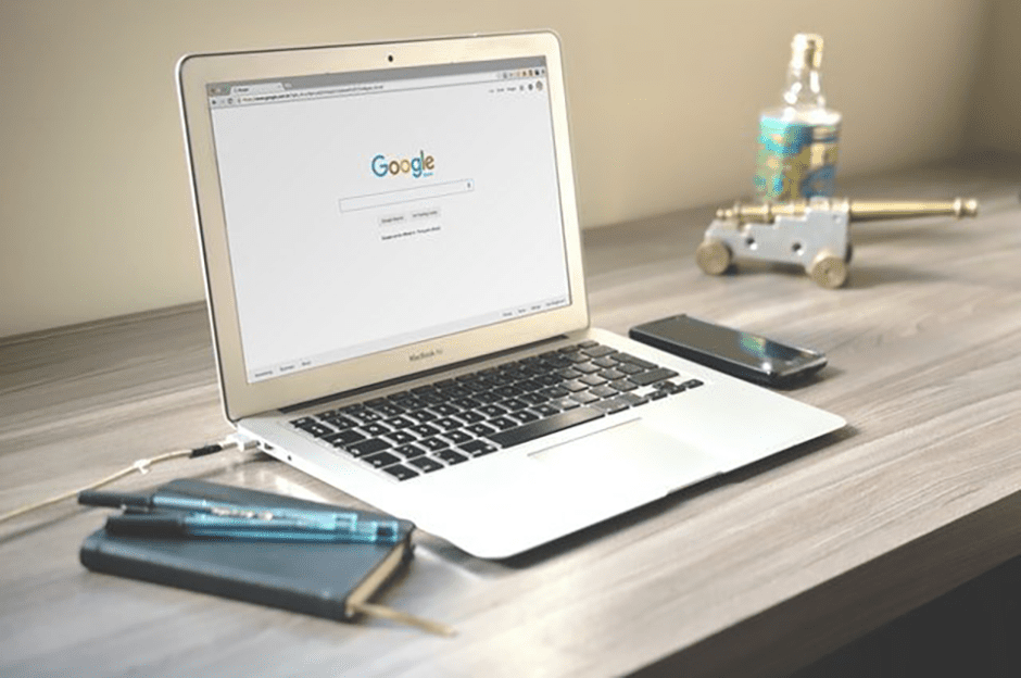 macbook pro using google search